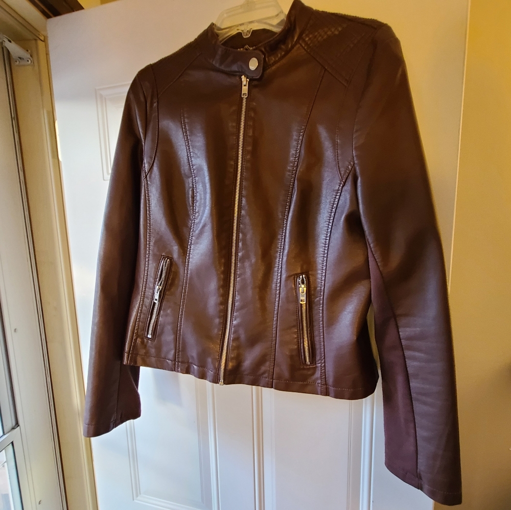 Black River faux chocolate jacket